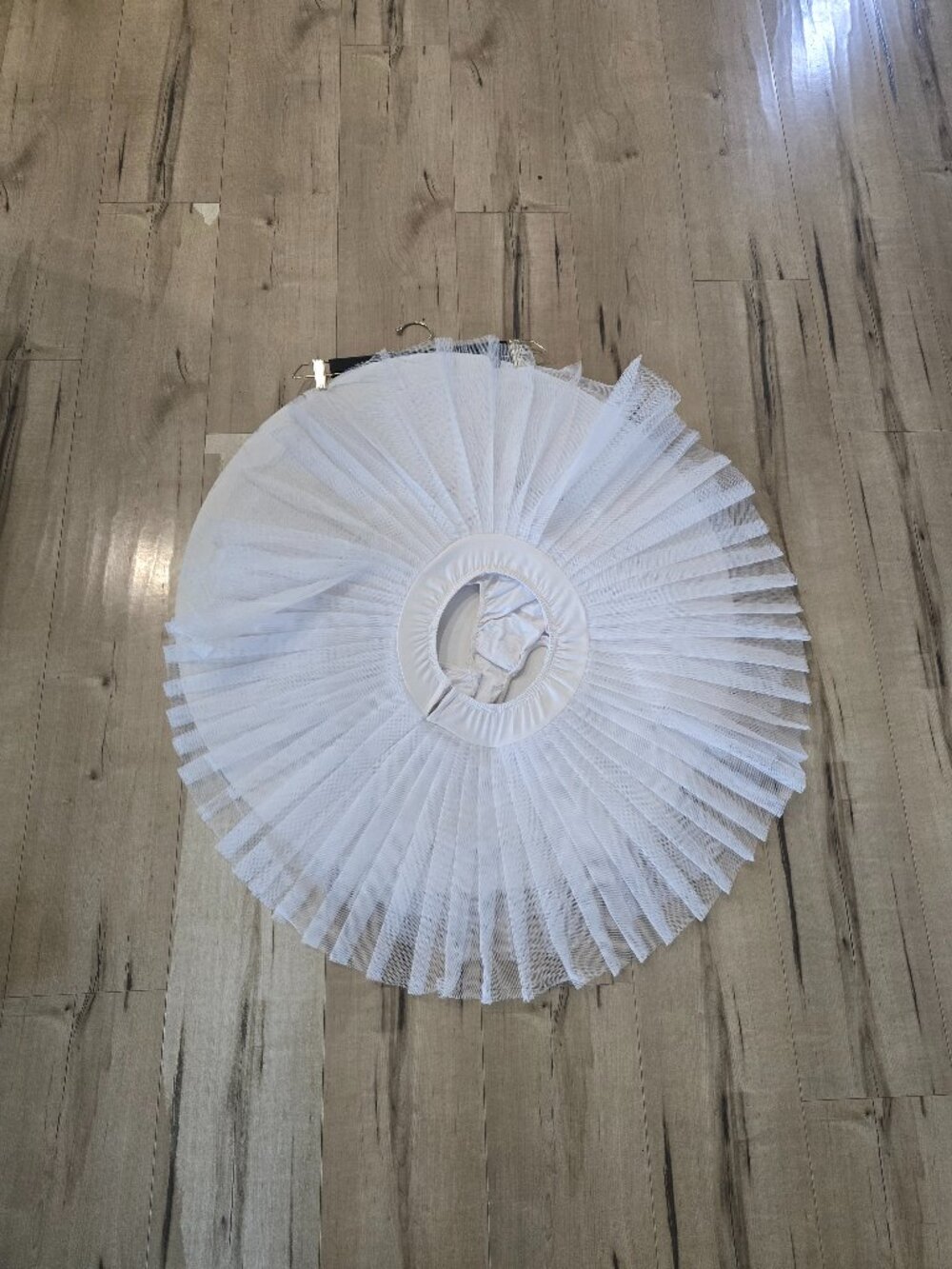 White practice pancake tutu